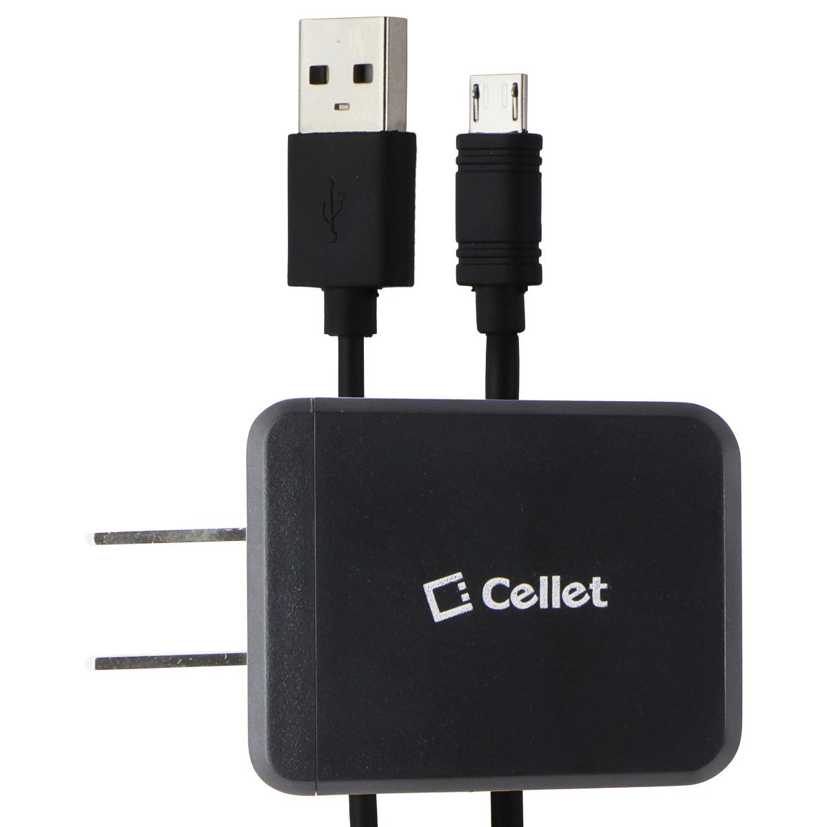 Cellet Home Charger + Micro USB Cable (4FT) - Black Cell Phone - Chargers & Cradles Cellet - Simple Cell Bulk Wholesale Pricing - USA Seller