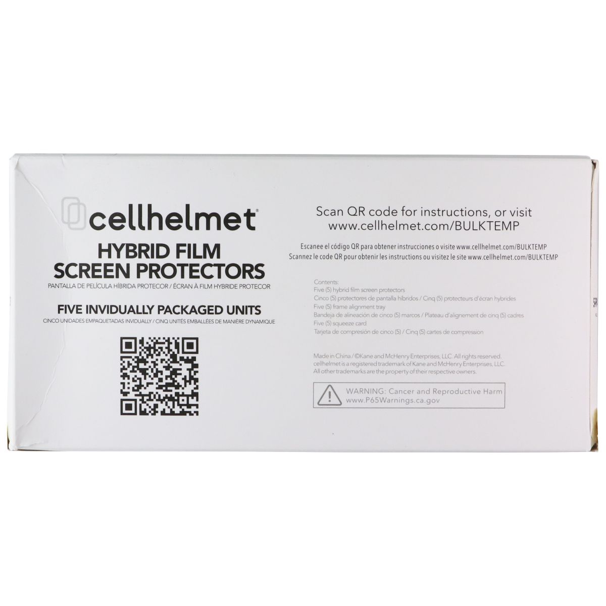 CellHelmet Hybrid Film Screen Protector for Samsung Galaxy S21+ (Plus) - 5 Pack