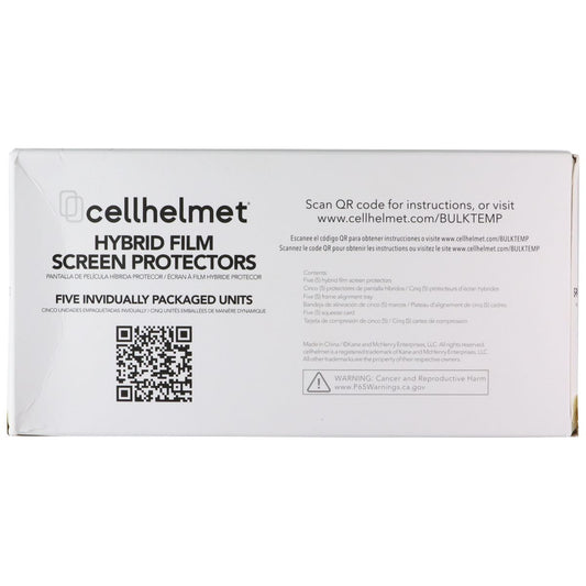 CellHelmet Hybrid Film Screen Protector for Samsung Galaxy S21+ (Plus) - 5 Pack Cell Phone - Screen Protectors CellHelmet - Simple Cell Bulk Wholesale Pricing - USA Seller