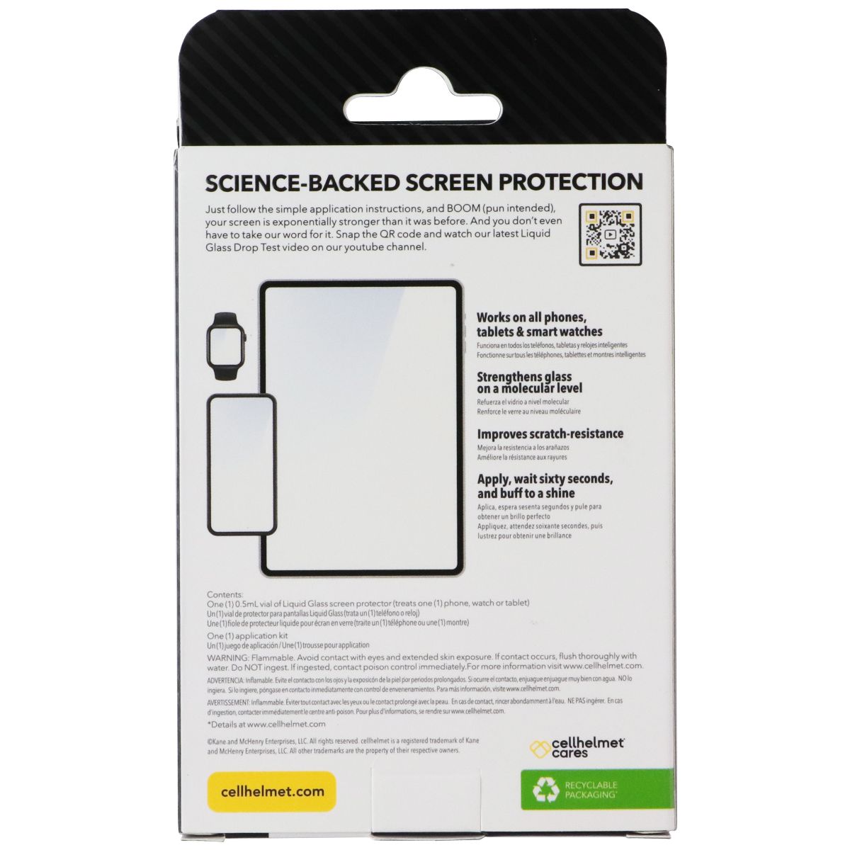 CellHelmet Liquid Glass Screen Protector .5 mL