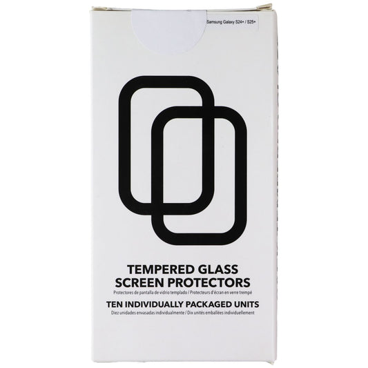 CellHelmet Tempered Glass for Samsung Galaxy S25+ / S24+ (10 Pack) Cell Phone - Screen Protectors CellHelmet - Simple Cell Bulk Wholesale Pricing - USA Seller