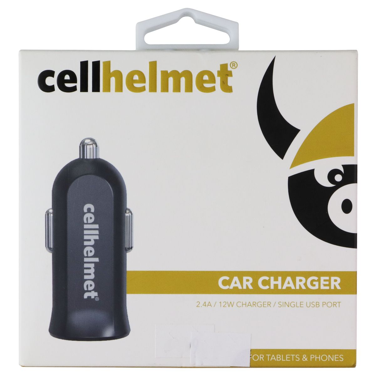 CellHelmet Single Port 2.4A USB Car Charger - Black