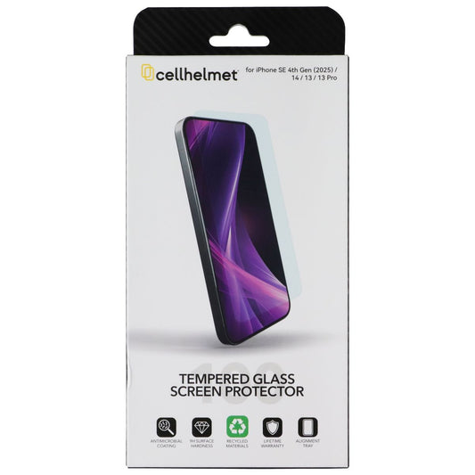 CellHelmet Tempered Glass Screen Protector for Apple iPhone 16e/14/13/13 Pro Cell Phone - Screen Protectors CellHelmet - Simple Cell Bulk Wholesale Pricing - USA Seller