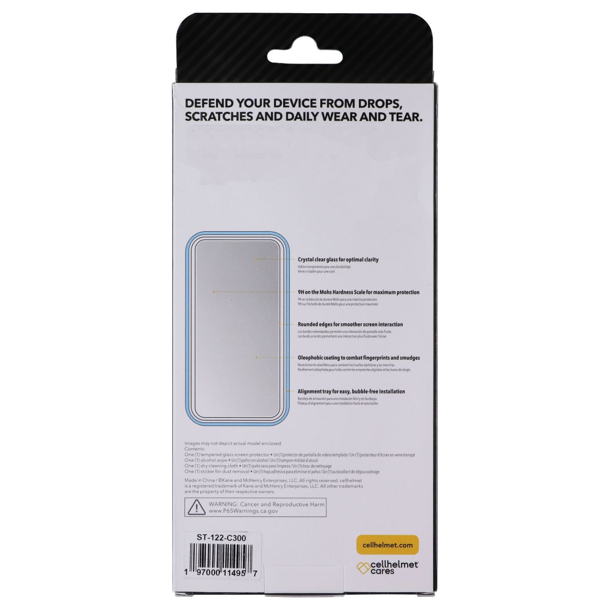 CellHelmet Tempered Glass Screen Protector for Apple iPhone 17 Pro / 18 Pro Cell Phone - Screen Protectors CellHelmet - Simple Cell Bulk Wholesale Pricing - USA Seller