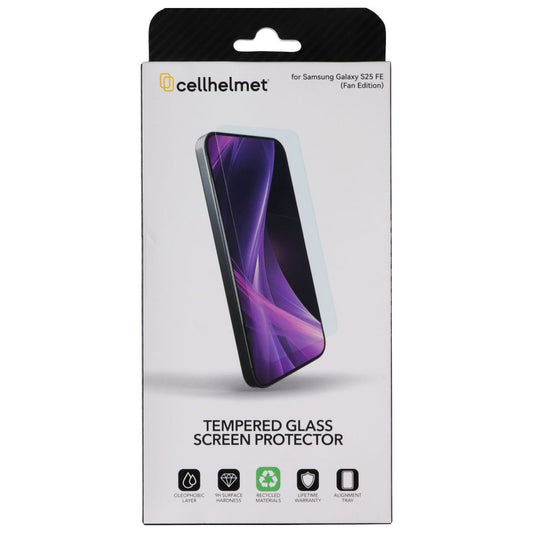 CellHelmet Tempered Glass Screen with Alignment Tray for Samsung Galaxy S25 FE Cell Phone - Screen Protectors CellHelmet - Simple Cell Bulk Wholesale Pricing - USA Seller