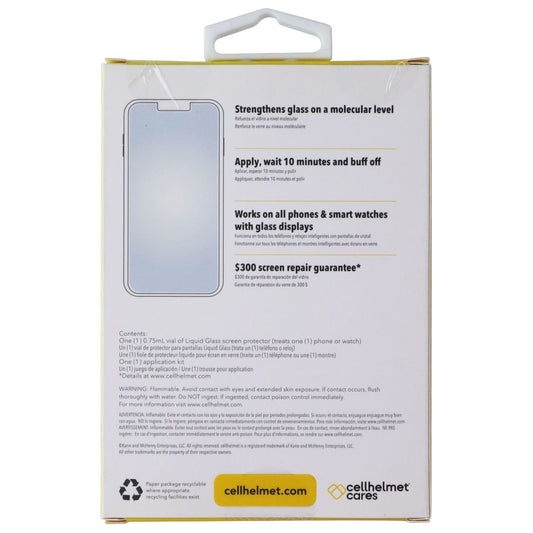 CellHelmet Liquid Glass 300 Screen Protector - Clear .75mL Cell Phone - Screen Protectors CellHelmet - Simple Cell Bulk Wholesale Pricing - USA Seller