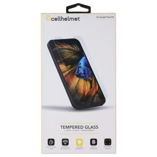 CellHelmet Tempered Glass Screen Protector for Google Pixel 8a Cell Phone - Screen Protectors CellHelmet - Simple Cell Bulk Wholesale Pricing - USA Seller
