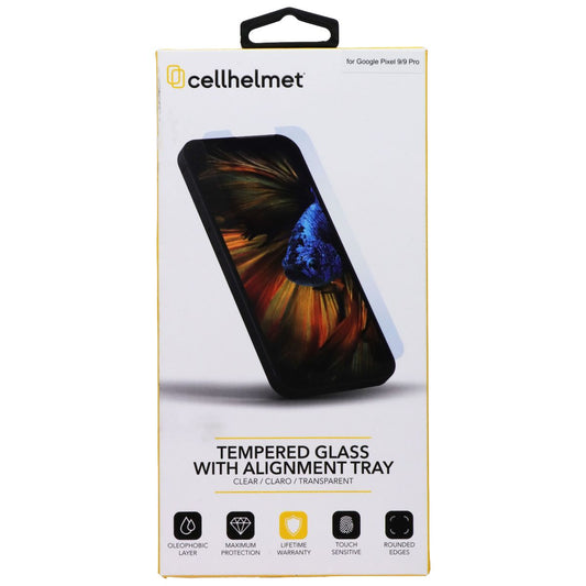CellHelmet Tempered Glass Screen Protector for Google Pixel 9/9 Pro Cell Phone - Screen Protectors CellHelmet - Simple Cell Bulk Wholesale Pricing - USA Seller