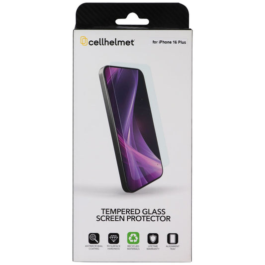 CellHelmet Tempered Glass Screen Protector for Apple iPhone 16 Plus