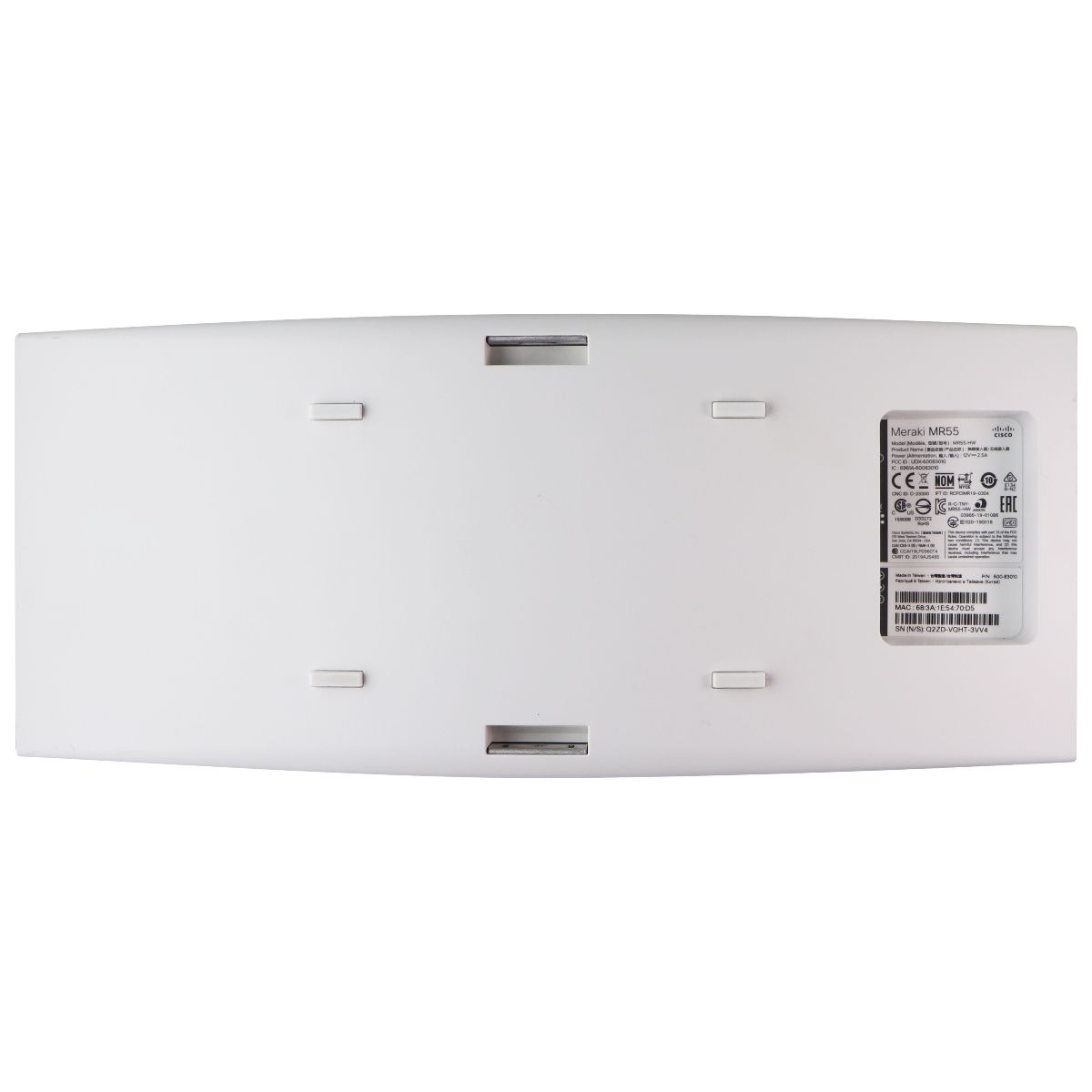 Cisco Meraki MR55-HW Cloud Managed Wireless Access Point - White Networking - Wireless Access Points Cisco - Simple Cell Bulk Wholesale Pricing - USA Seller