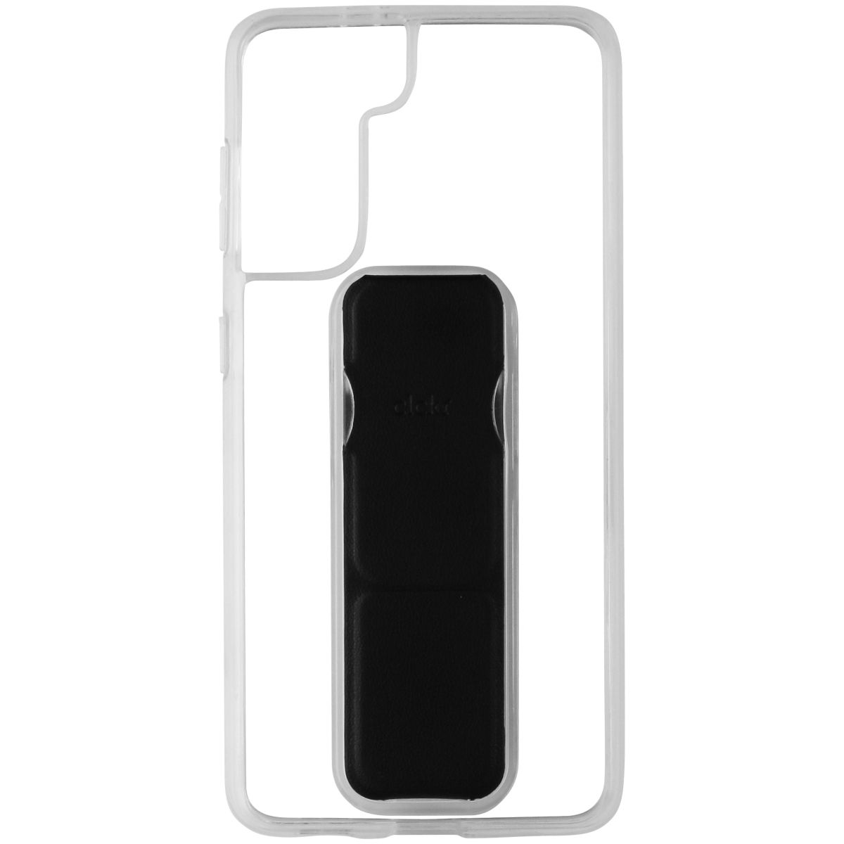 Clckr Stand & Grip Case for Samsung Galaxy S21 5G - Clear/Black Cell Phone - Cases, Covers & Skins Clckr - Simple Cell Bulk Wholesale Pricing - USA Seller
