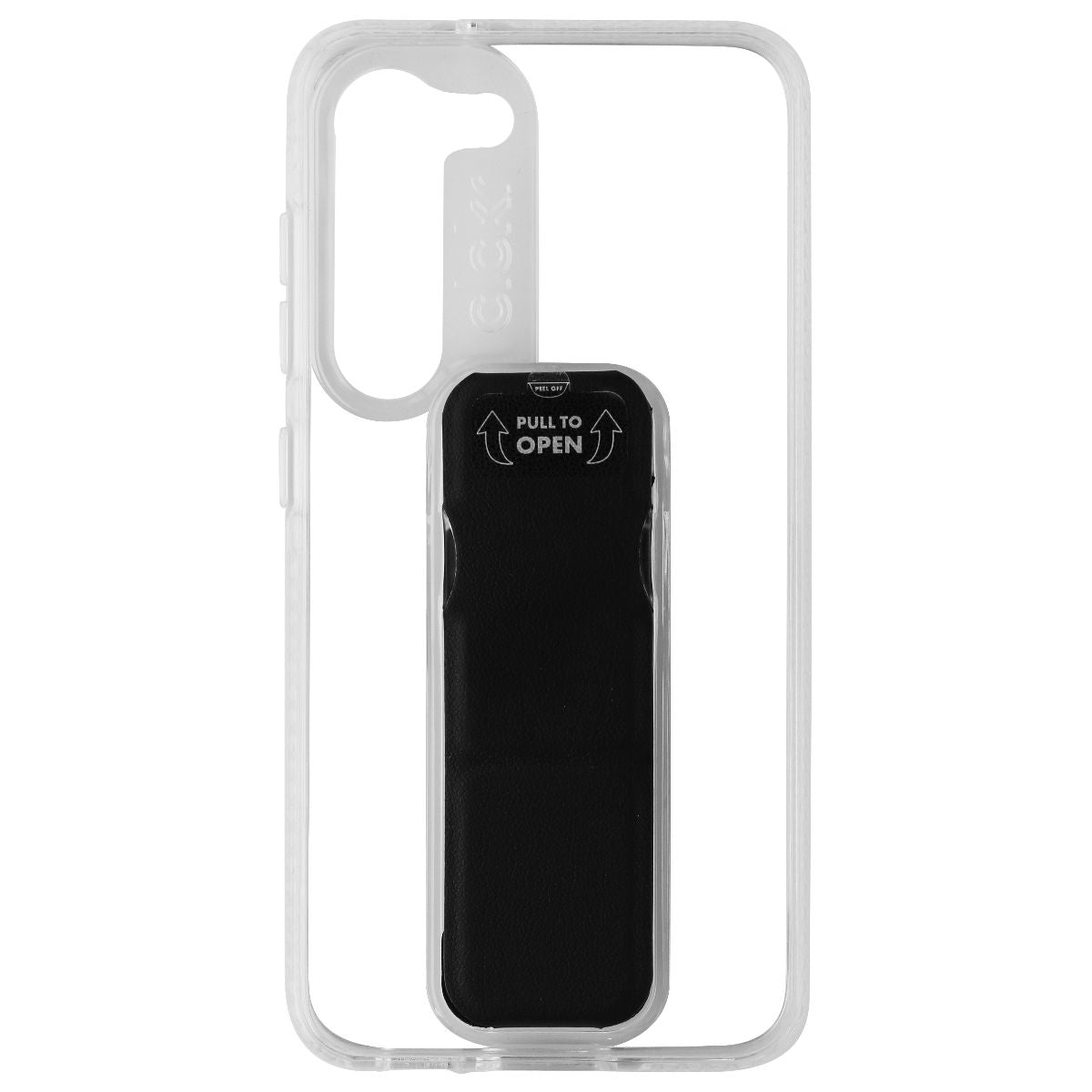 CLCKR Stand + Grip Series Case for Samsung Galaxy S23 - Clear/Black Cell Phone - Cases, Covers & Skins Clckr - Simple Cell Bulk Wholesale Pricing - USA Seller