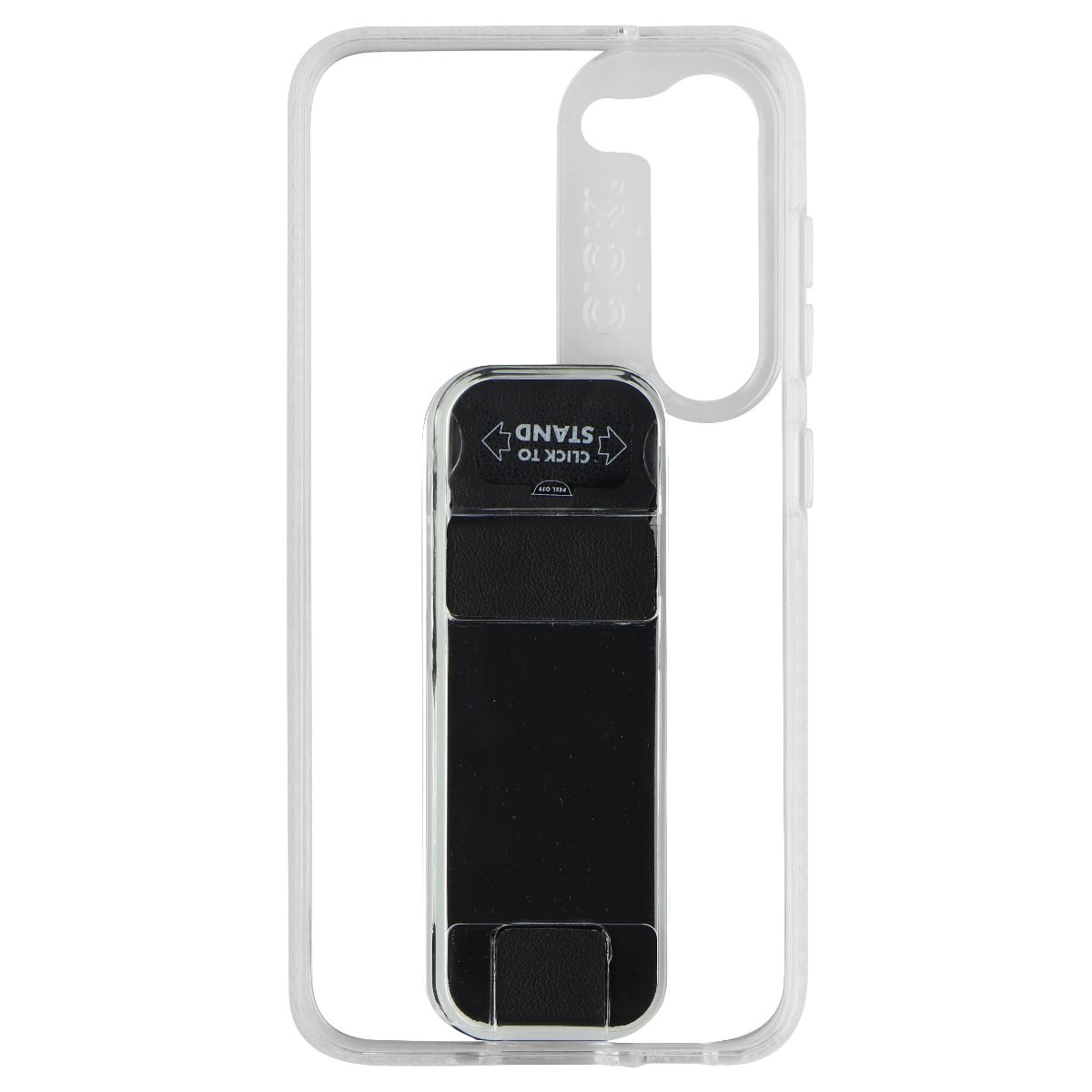 CLCKR Stand + Grip Series Case for Samsung Galaxy S23 - Clear/Black Cell Phone - Cases, Covers & Skins Clckr - Simple Cell Bulk Wholesale Pricing - USA Seller
