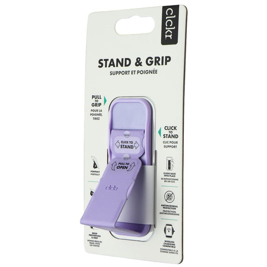 CLCKR Stand & Grip Universal Adhesive Kickstand Grip for Smartphones - Lilac Cell Phone - Mounts & Holders Clckr    - Simple Cell Bulk Wholesale Pricing - USA Seller