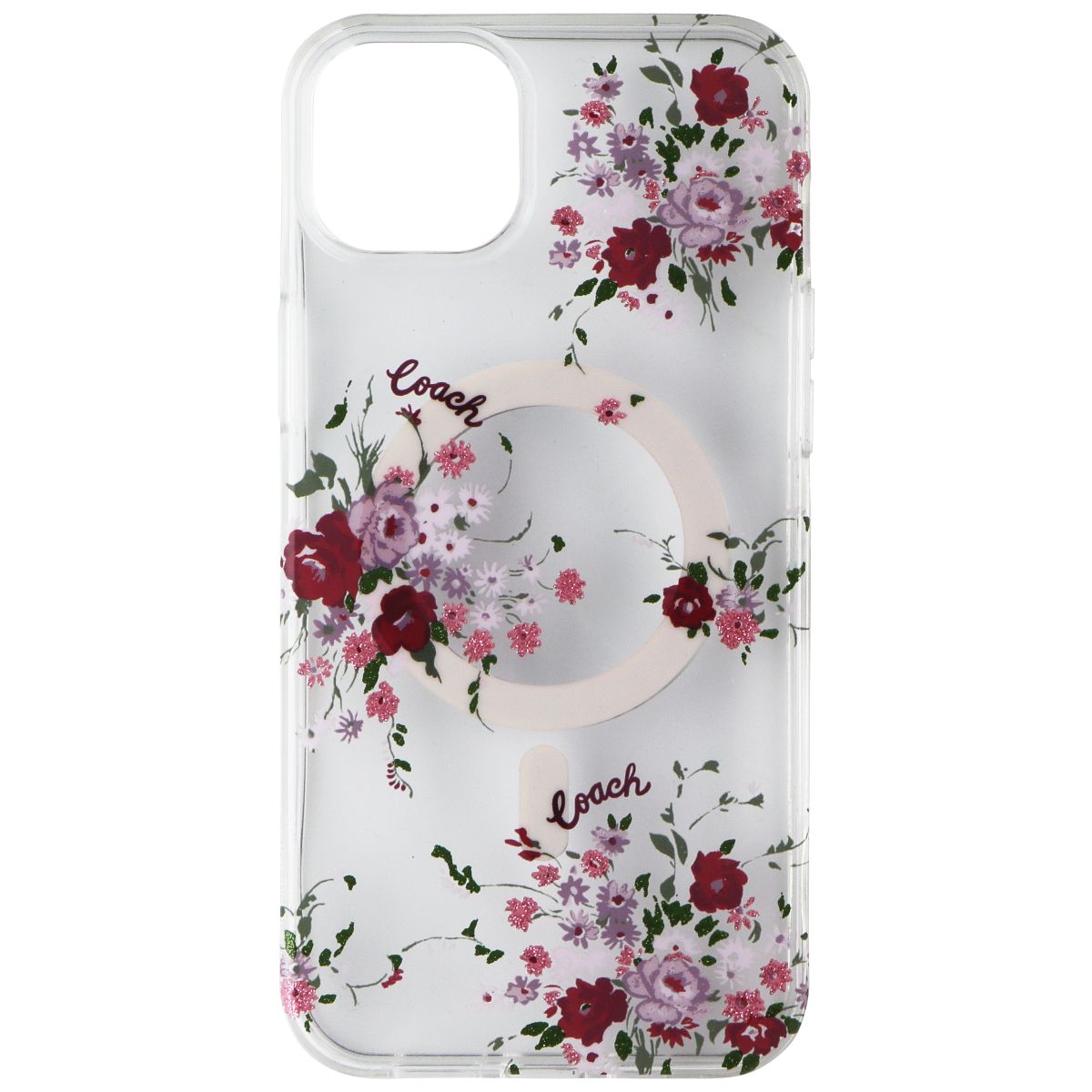 Coach Protective Hardshell Case for iPhone 14 Plus - Floral Purple Bundle Cell Phone - Cases, Covers & Skins Coach    - Simple Cell Bulk Wholesale Pricing - USA Seller