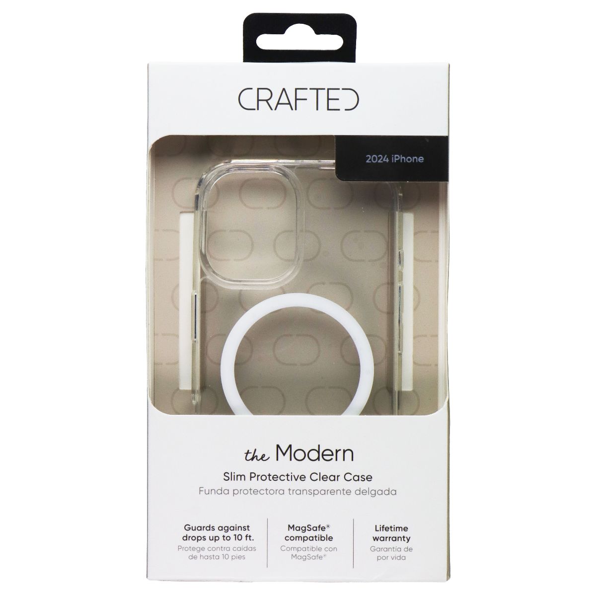 Crafted Modern Series Slim Case for MagSafe for Apple iPhone 16 - Clear Cell Phone - Cases, Covers & Skins Crafted - Simple Cell Bulk Wholesale Pricing - USA Seller