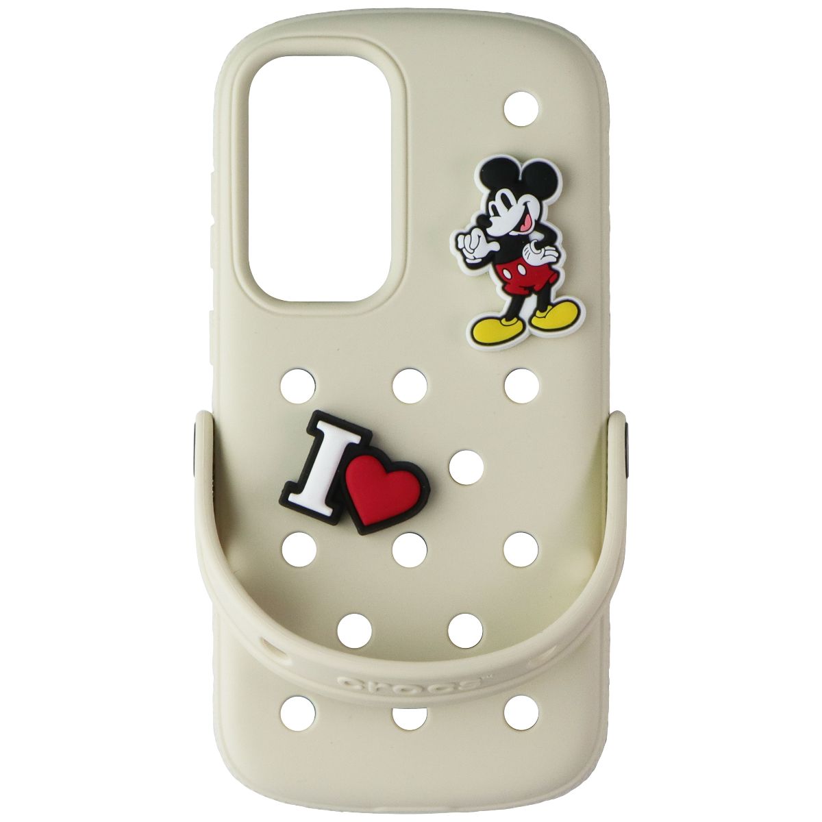 Crocs Case with Jibbitz Charms for Samsung Galaxy S25+ (Plus) - Beige Cell Phone - Cases, Covers & Skins Crocs - Simple Cell Bulk Wholesale Pricing - USA Seller