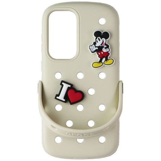 Crocs Case with Jibbitz Charms for Samsung Galaxy S25+ (Plus) - Beige Cell Phone - Cases, Covers & Skins Crocs - Simple Cell Bulk Wholesale Pricing - USA Seller