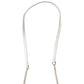 Crossi Leather Zip-Up Bowtie Handbag Purse with Shoulder Strap - White/Gold Womens Handbags & Purses Crossi - Simple Cell Bulk Wholesale Pricing - USA Seller
