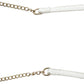 Crossi Leather Zip-Up Bowtie Handbag Purse with Shoulder Strap - White/Gold Womens Handbags & Purses Crossi - Simple Cell Bulk Wholesale Pricing - USA Seller