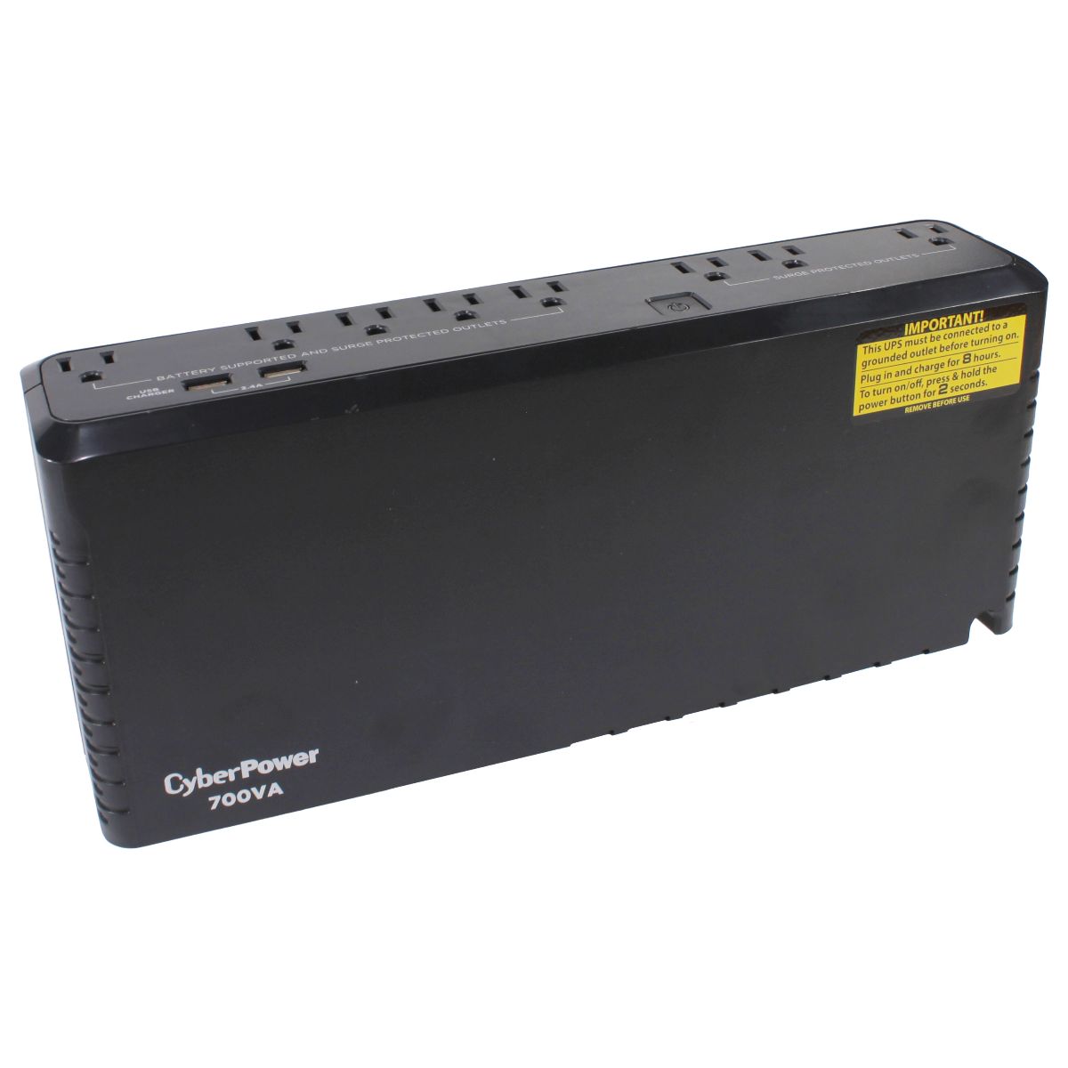 CyberPower 700VA/370W Slim Line Standby UPS System (SL700U) - Black Power Management - Uninterruptible Power Supplies CyberPower - Simple Cell Bulk Wholesale Pricing - USA Seller