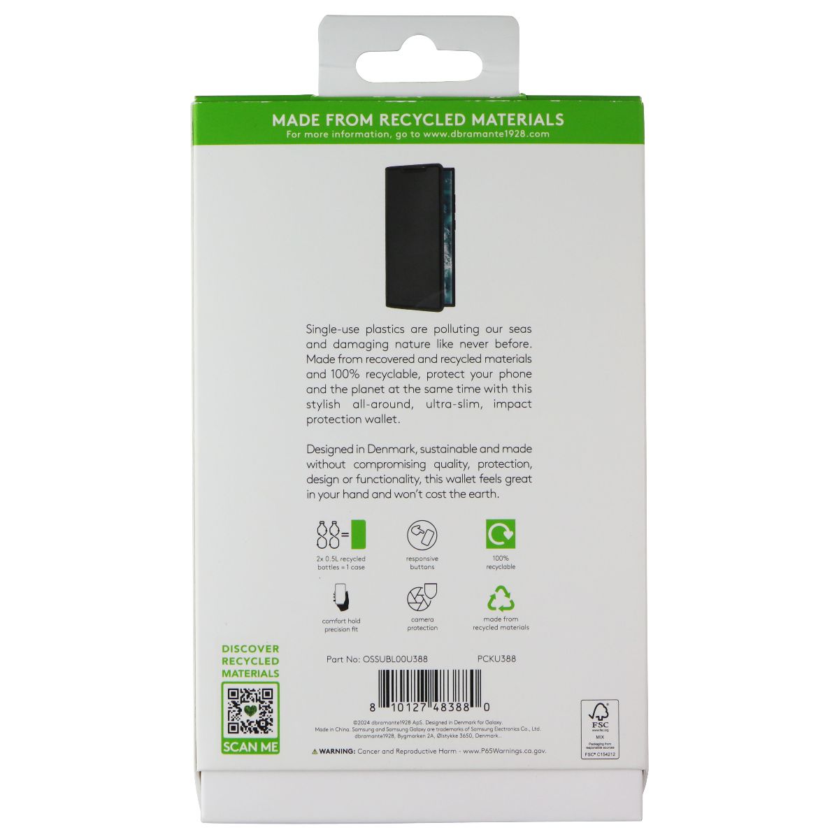 dbramante1928 Oslo Ultra Slim Wallet Case for Galaxy S24 Ultra - Black Cell Phone - Cases, Covers & Skins dbramante1928 - Simple Cell Bulk Wholesale Pricing - USA Seller