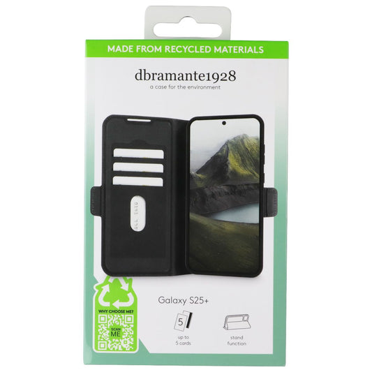 dbramante1928 Wallet Folio Case for Samsung Galaxy S25+ (Plus) - Black Leather Cell Phone - Cases, Covers & Skins dbramante1928 - Simple Cell Bulk Wholesale Pricing - USA Seller