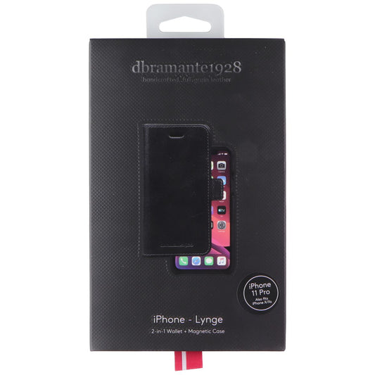 dbramante1928 Lynge Wallet Magnetic Case for Apple iPhone 11 Pro - Black Leather