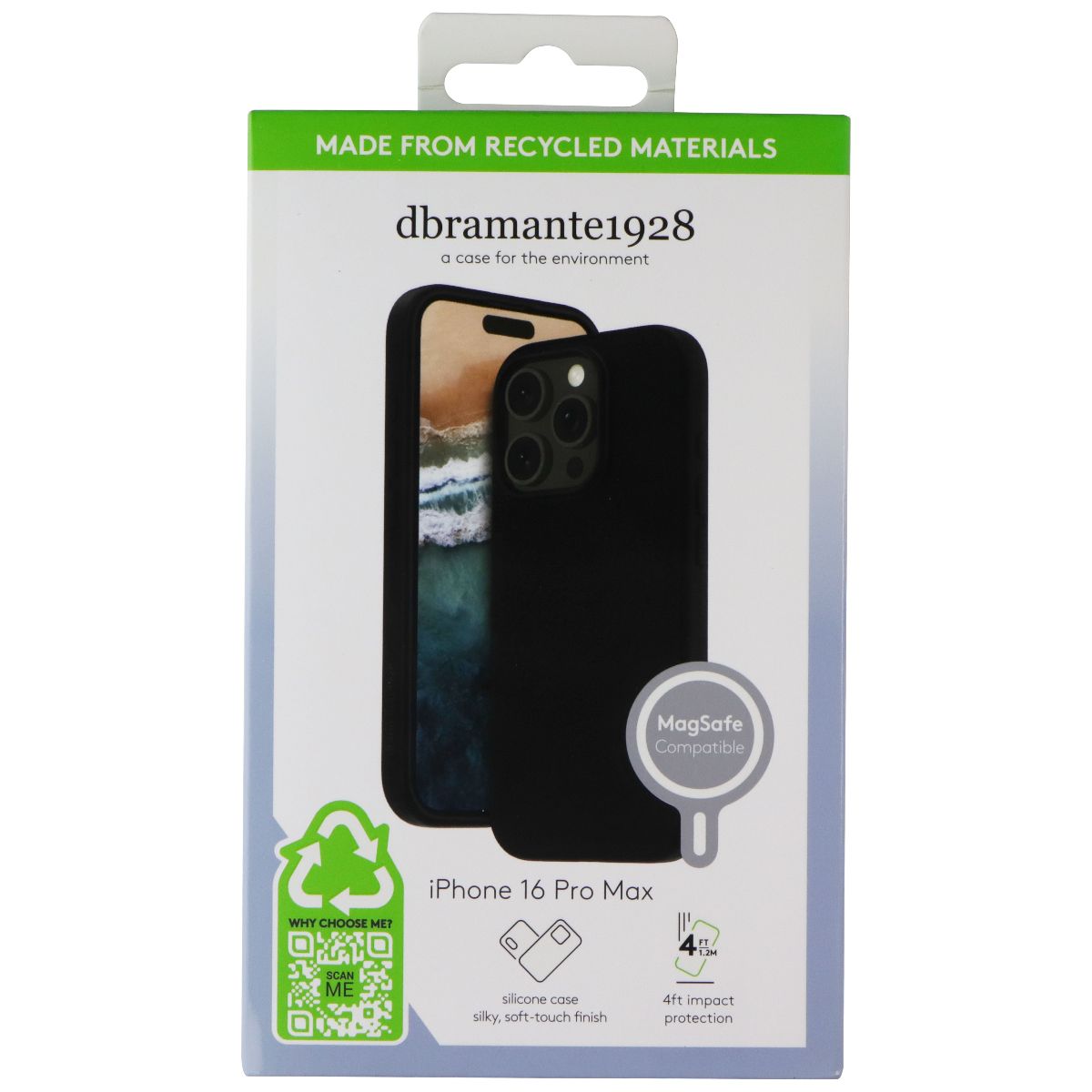 dbramante1928 Monaco Case for MagSafe for Apple iPhone 16 Pro Max - Night Black Cell Phone - Cases, Covers & Skins dbramante1928 - Simple Cell Bulk Wholesale Pricing - USA Seller