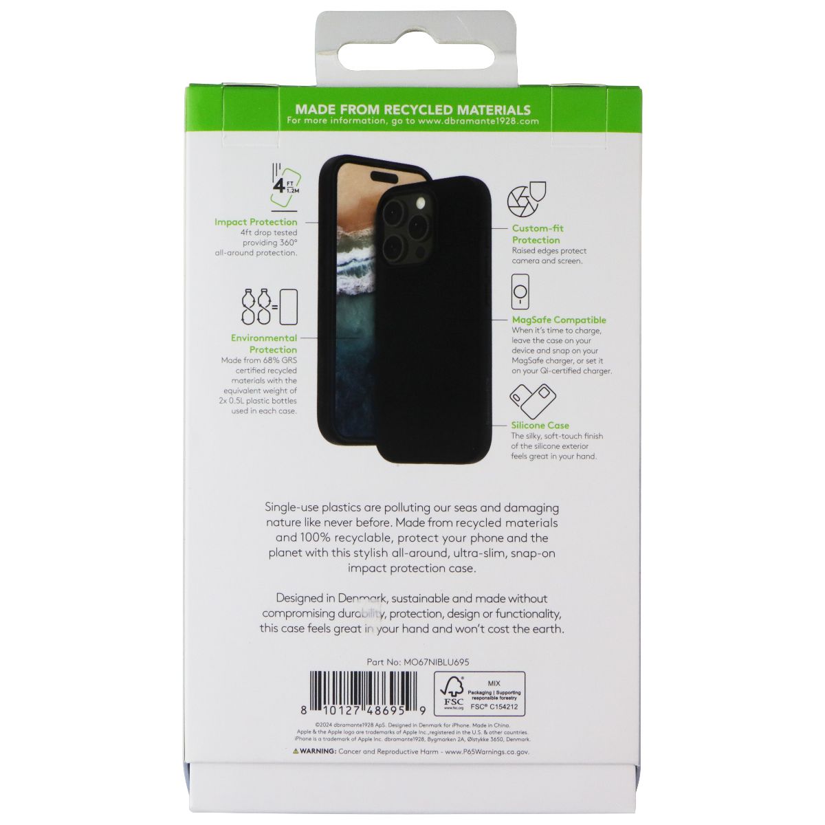 dbramante1928 Monaco Case for MagSafe for Apple iPhone 16 Pro Max - Night Black Cell Phone - Cases, Covers & Skins dbramante1928 - Simple Cell Bulk Wholesale Pricing - USA Seller