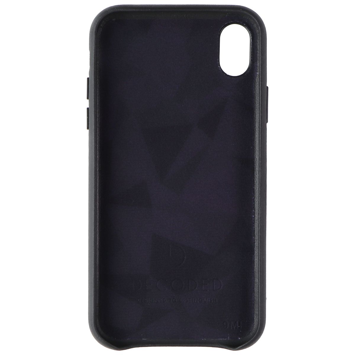 Decoded Full Grain Leather Case for Apple iPhone XR - Black Cell Phone - Cases, Covers & Skins Decoded - Simple Cell Bulk Wholesale Pricing - USA Seller