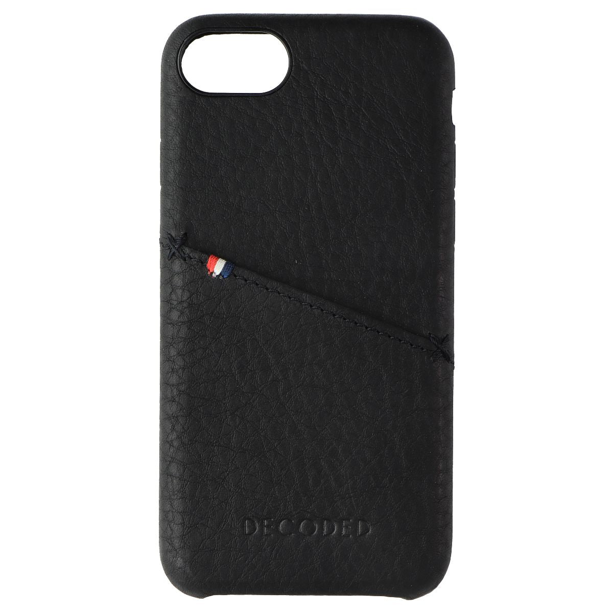 DECODED Full Grain Leather Slim Case for Apple iPhone 7/6s/6 - Black Cell Phone - Cases, Covers & Skins Decoded - Simple Cell Bulk Wholesale Pricing - USA Seller