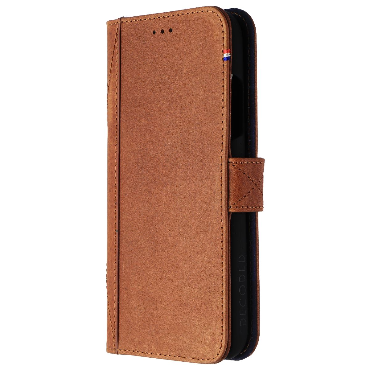 DECODED Full Grain Leather Folio + Case for Apple iPhone XR - Cinnamon Brown Cell Phone - Cases, Covers & Skins Decoded - Simple Cell Bulk Wholesale Pricing - USA Seller