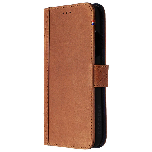 DECODED Full Grain Leather Folio + Case for Apple iPhone XR - Cinnamon Brown Cell Phone - Cases, Covers & Skins Decoded - Simple Cell Bulk Wholesale Pricing - USA Seller