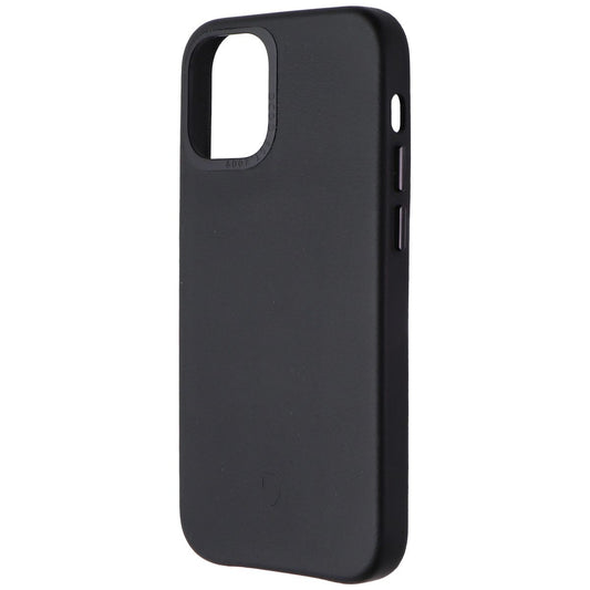 DECODED Leather Back Cover Case for Apple iPhone 12 Mini - Black Cell Phone - Cases, Covers & Skins Decoded - Simple Cell Bulk Wholesale Pricing - USA Seller