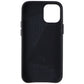 DECODED Leather Back Cover Case for Apple iPhone 12 Mini - Black Cell Phone - Cases, Covers & Skins Decoded - Simple Cell Bulk Wholesale Pricing - USA Seller