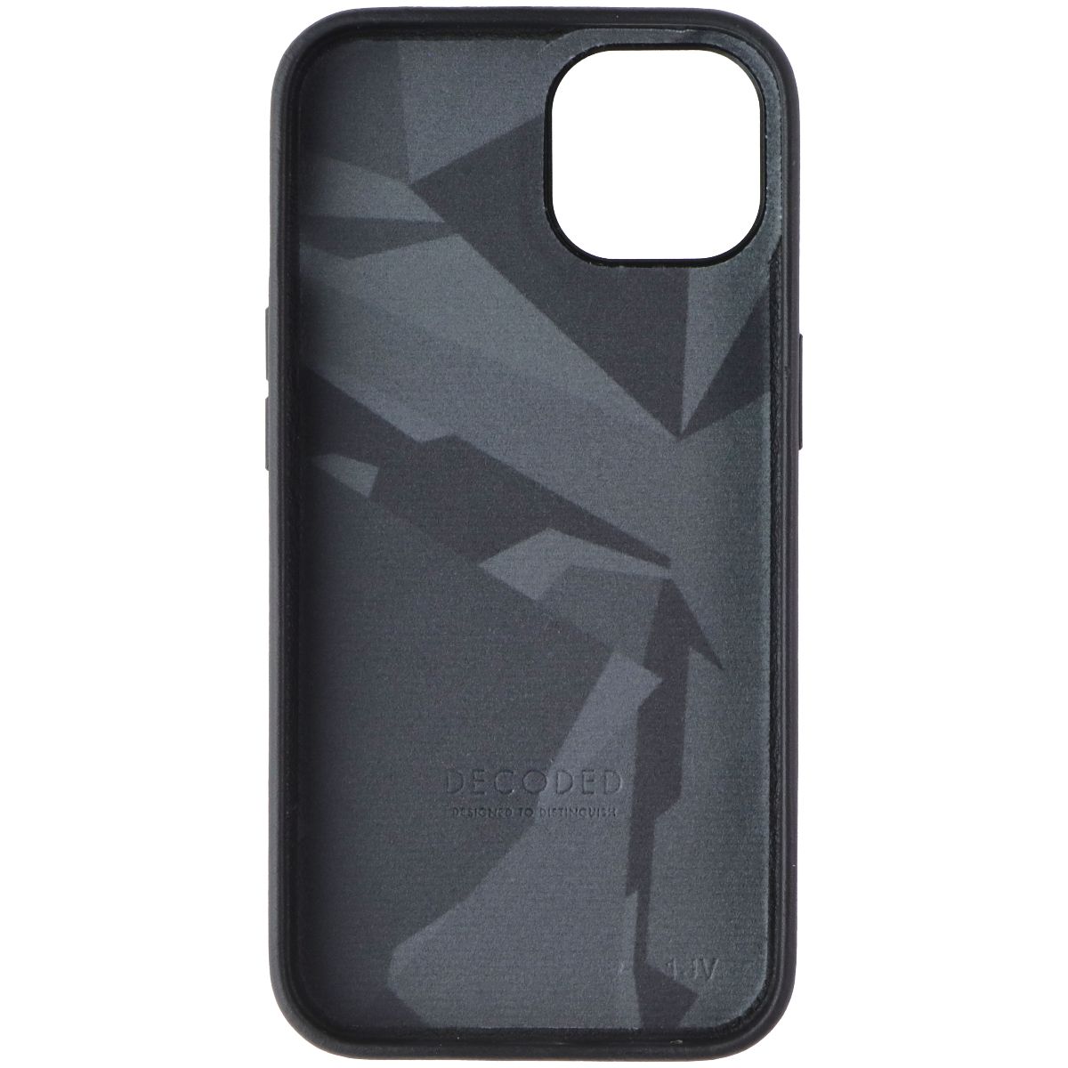 DECODED Premium Full Grain Leather Back Cover for Apple iPhone 13 - Black Cell Phone - Cases, Covers & Skins Decoded - Simple Cell Bulk Wholesale Pricing - USA Seller