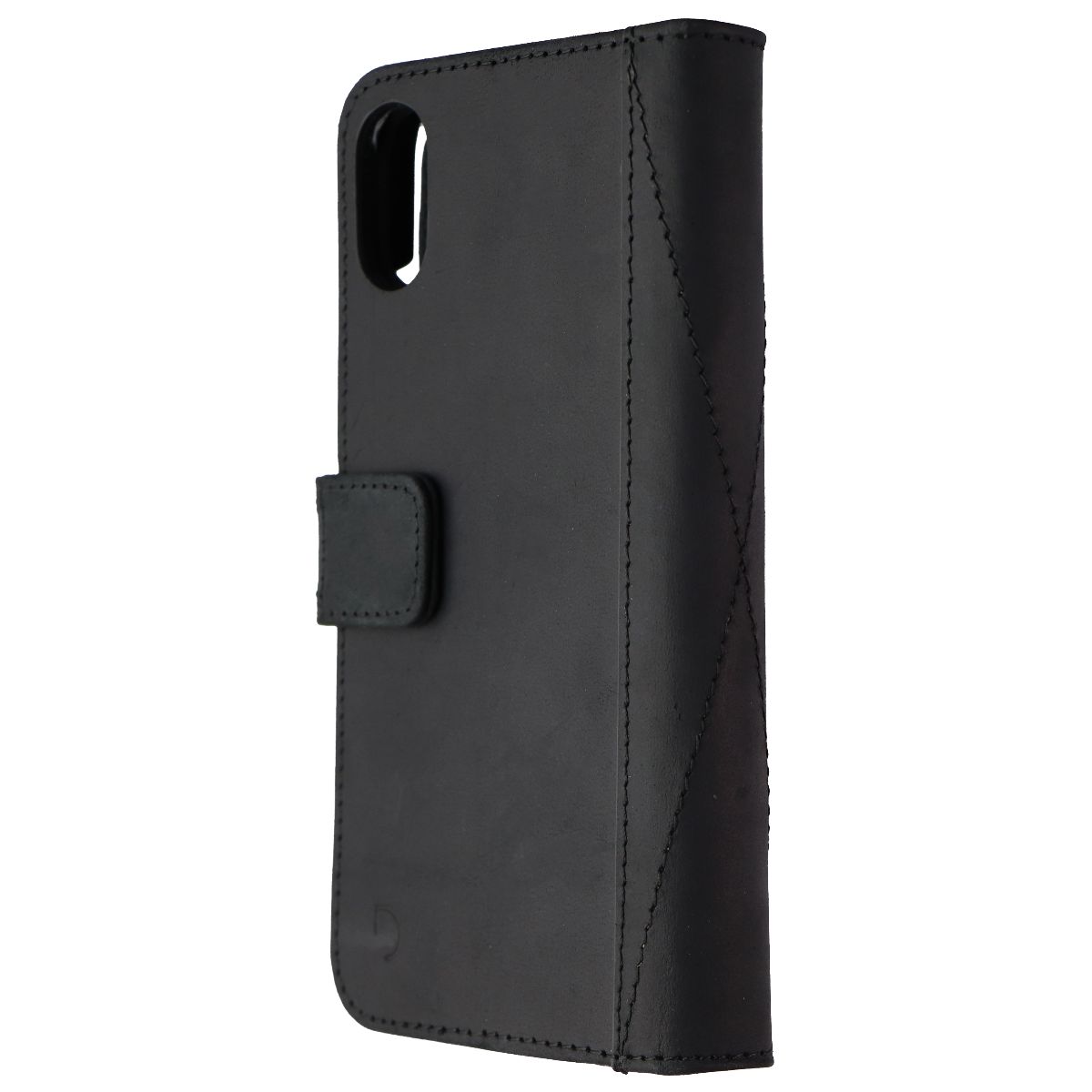 Decoded Full Grain Leather Case for Apple iPhone Xs/X - Smooth Black Cell Phone - Cases, Covers & Skins Decoded - Simple Cell Bulk Wholesale Pricing - USA Seller