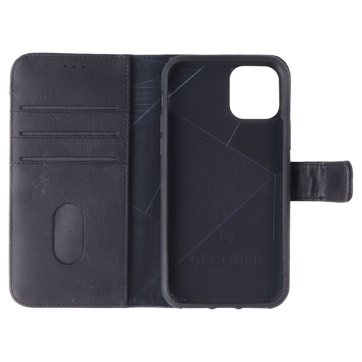 Decoded Full Grain Leather Detachable Wallet for Apple iPhone 11 Pro - Black Cell Phone - Cases, Covers & Skins Decoded - Simple Cell Bulk Wholesale Pricing - USA Seller