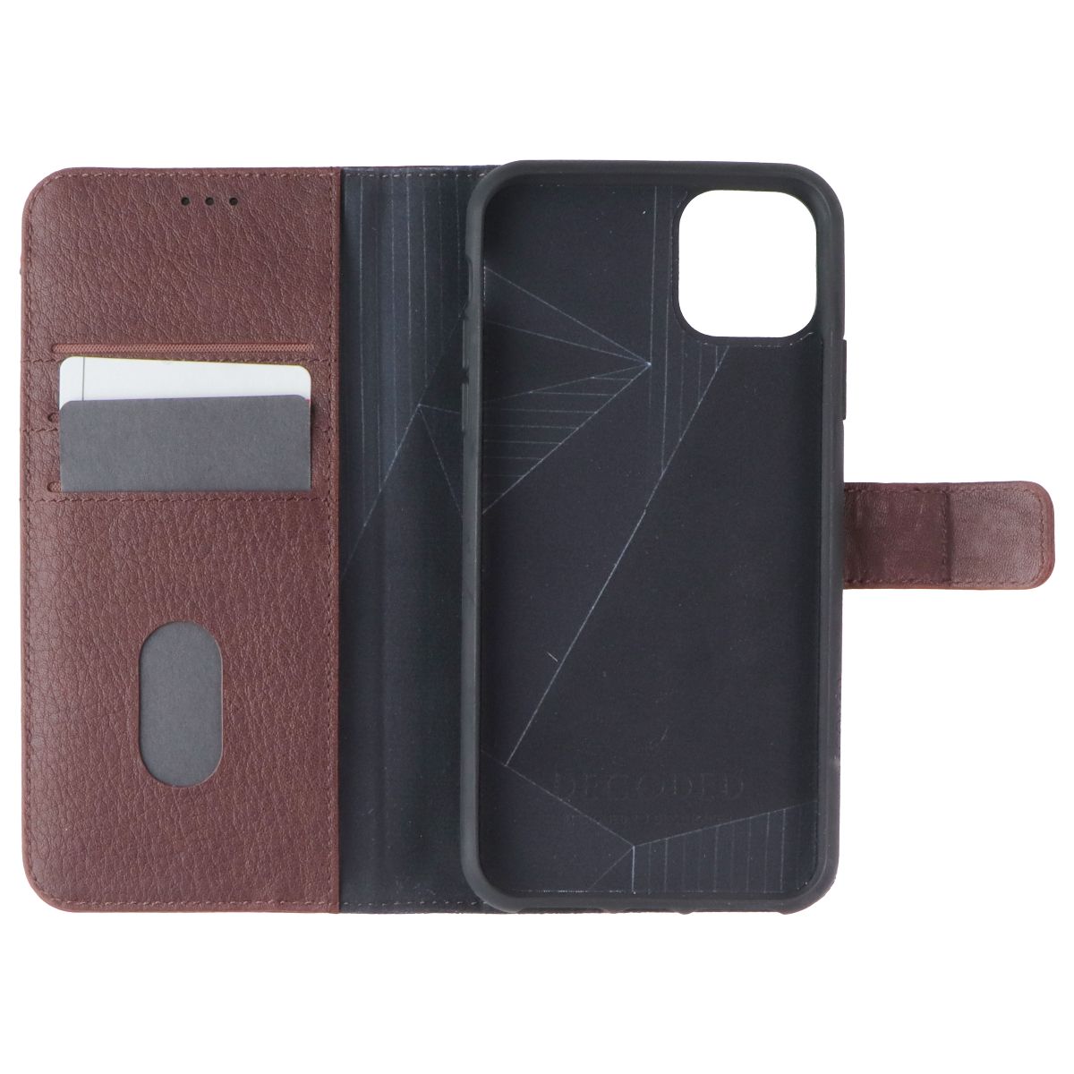Decoded Detachable Leather Wallet for Apple iPhone 11 Pro Max - Brown Cell Phone - Cases, Covers & Skins Decoded - Simple Cell Bulk Wholesale Pricing - USA Seller