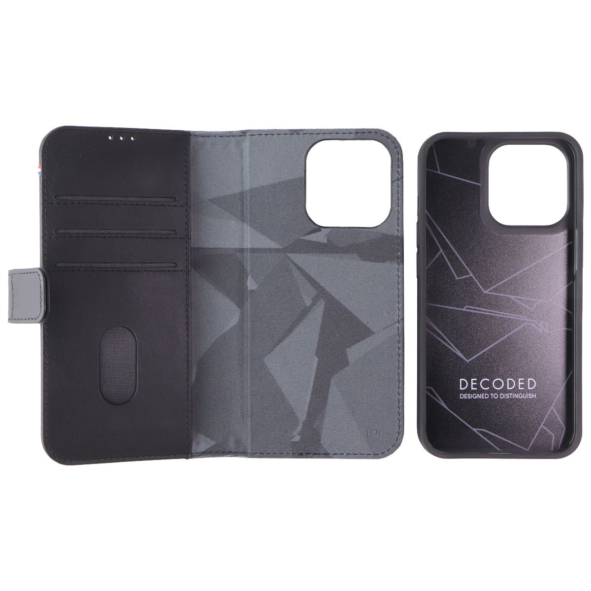 Decoded 2-in-1 Back Cover and Wallet Case for Apple iPhone 13 Pro - Black Cell Phone - Cases, Covers & Skins Decoded    - Simple Cell Bulk Wholesale Pricing - USA Seller