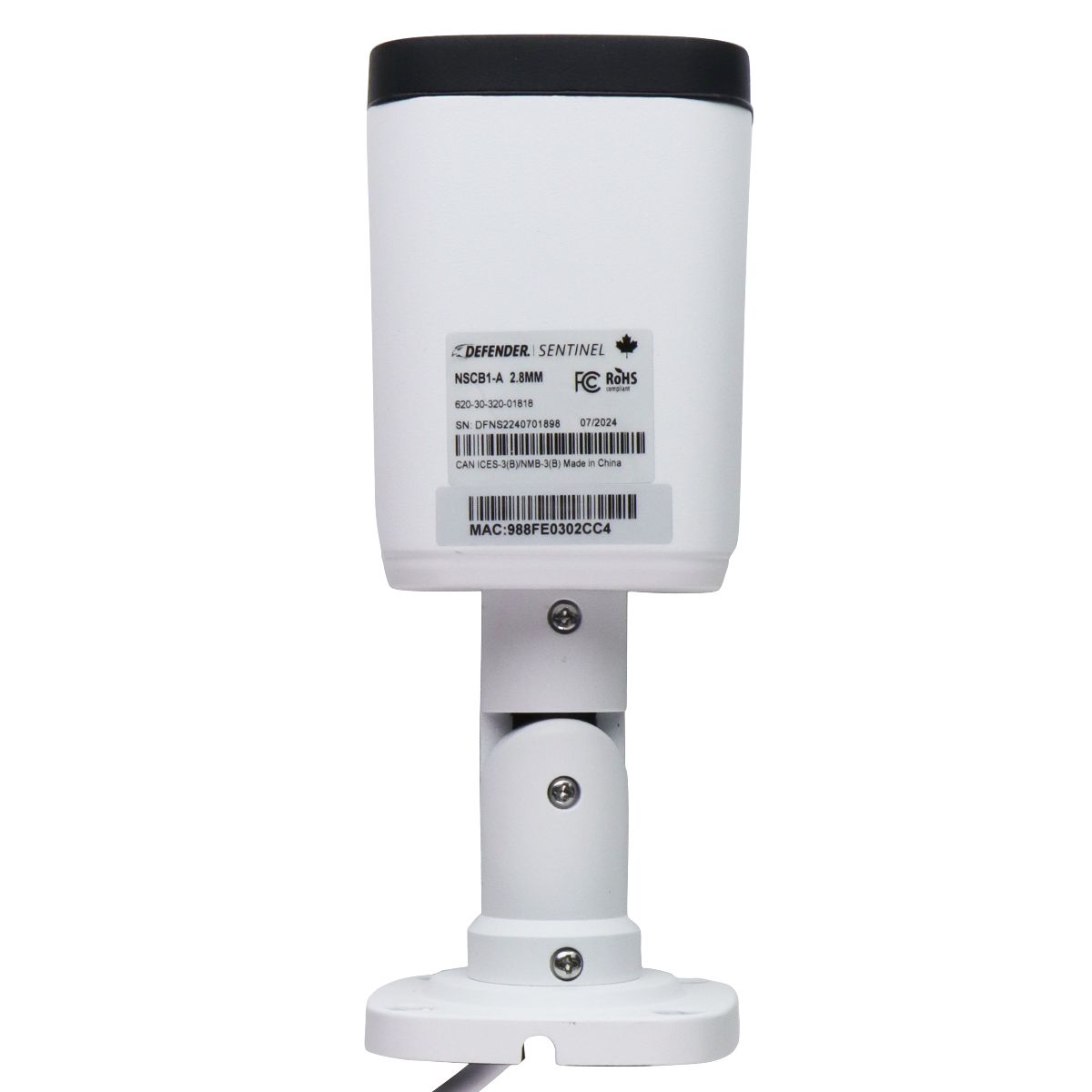 Defender Sentinel NSCB1-A 2.8MM Security Camera (White) with Ethernet Cable Home Surveillance - Security Cameras Defender - Simple Cell Bulk Wholesale Pricing - USA Seller