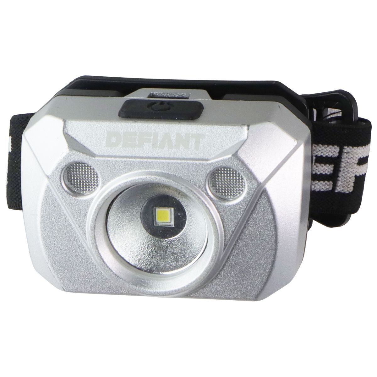 Defiant 200 Lumens Headlight with Strap - Silver Camping & Hiking - Flashlights, Lanterns & Lights Defiant - Simple Cell Bulk Wholesale Pricing - USA Seller