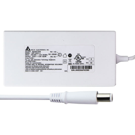 Delta Electronics (120W) 20V/6A AC/DC Adapter - White (ADP-120VH D)