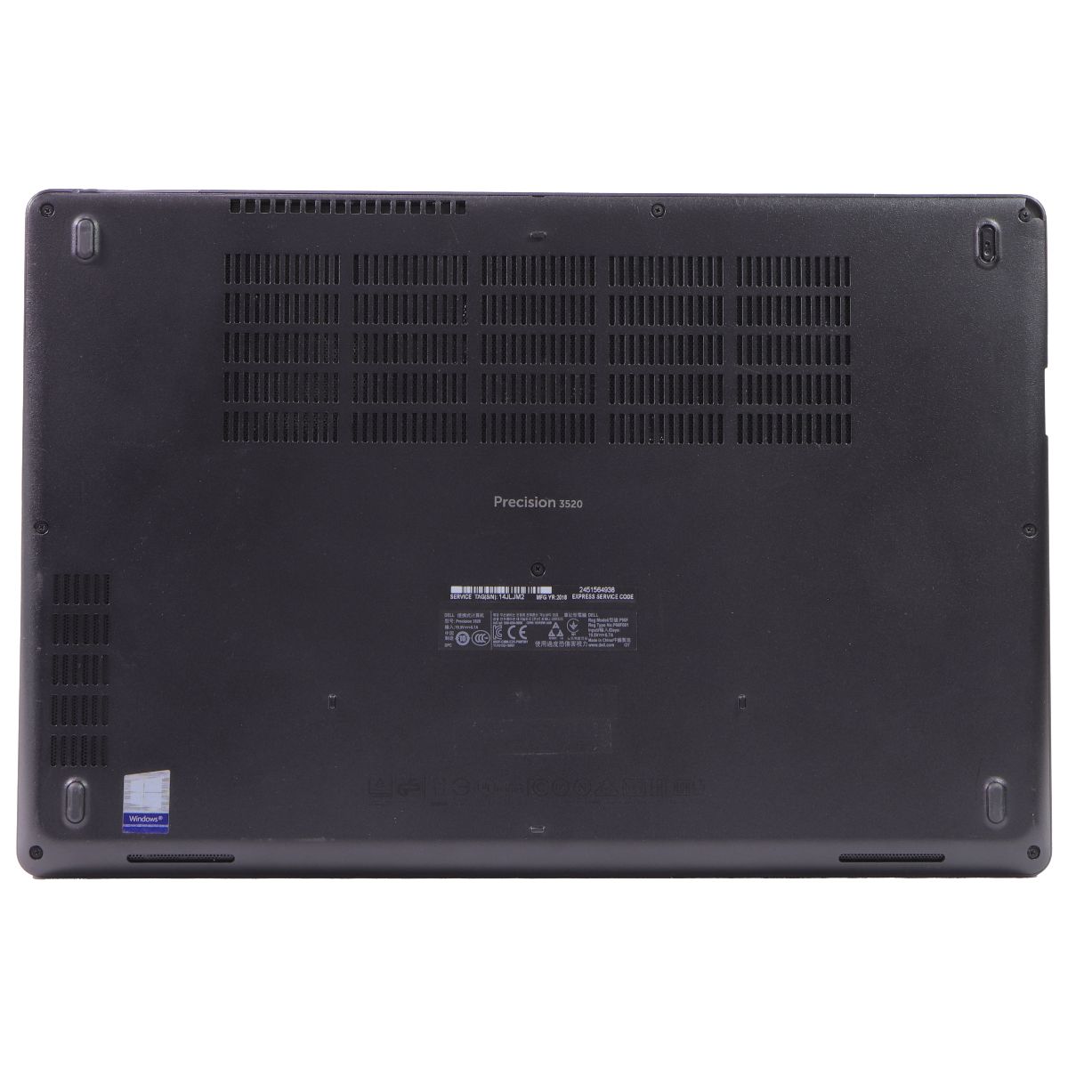 Dell Precision 3520 (15.6-in) FHD Laptop (P60F) i7-7700/M620/256GB/32GB/Home Laptops - PC Laptops & Netbooks Dell - Simple Cell Bulk Wholesale Pricing - USA Seller