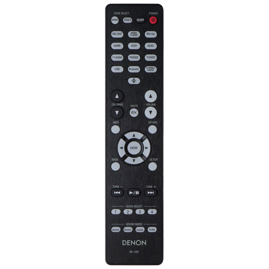Denon AV Remote Control - Black (RC-1257) TV, Video & Audio Accessories - Remote Controls Denon - Simple Cell Bulk Wholesale Pricing - USA Seller