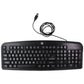 DI Easy-View Keyboard with Large Bold Letters and Spill Resistant - Black