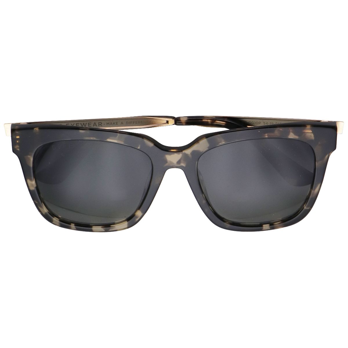 DIFF Bella Oversized Square Sunglasses for Women - Amber Tortoise/Steel Gradient Other Sporting Goods DIFF - Simple Cell Bulk Wholesale Pricing - USA Seller