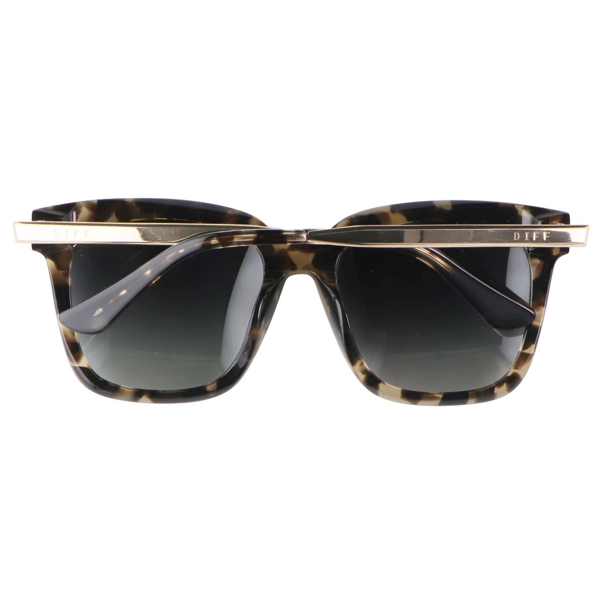 DIFF Bella Oversized Square Sunglasses for Women - Amber Tortoise/Steel Gradient Other Sporting Goods DIFF - Simple Cell Bulk Wholesale Pricing - USA Seller