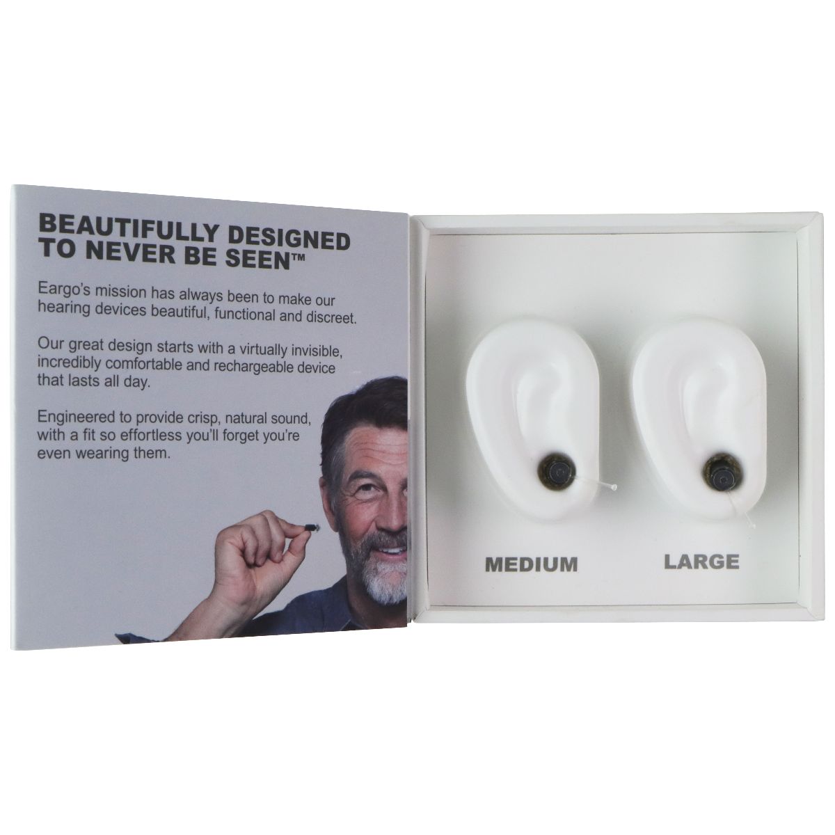 Eargo 5/6 Sample Kit - (Medium + Large Tips) - DEMO Devices Portable Audio - Headphones EARGO - Simple Cell Bulk Wholesale Pricing - USA Seller
